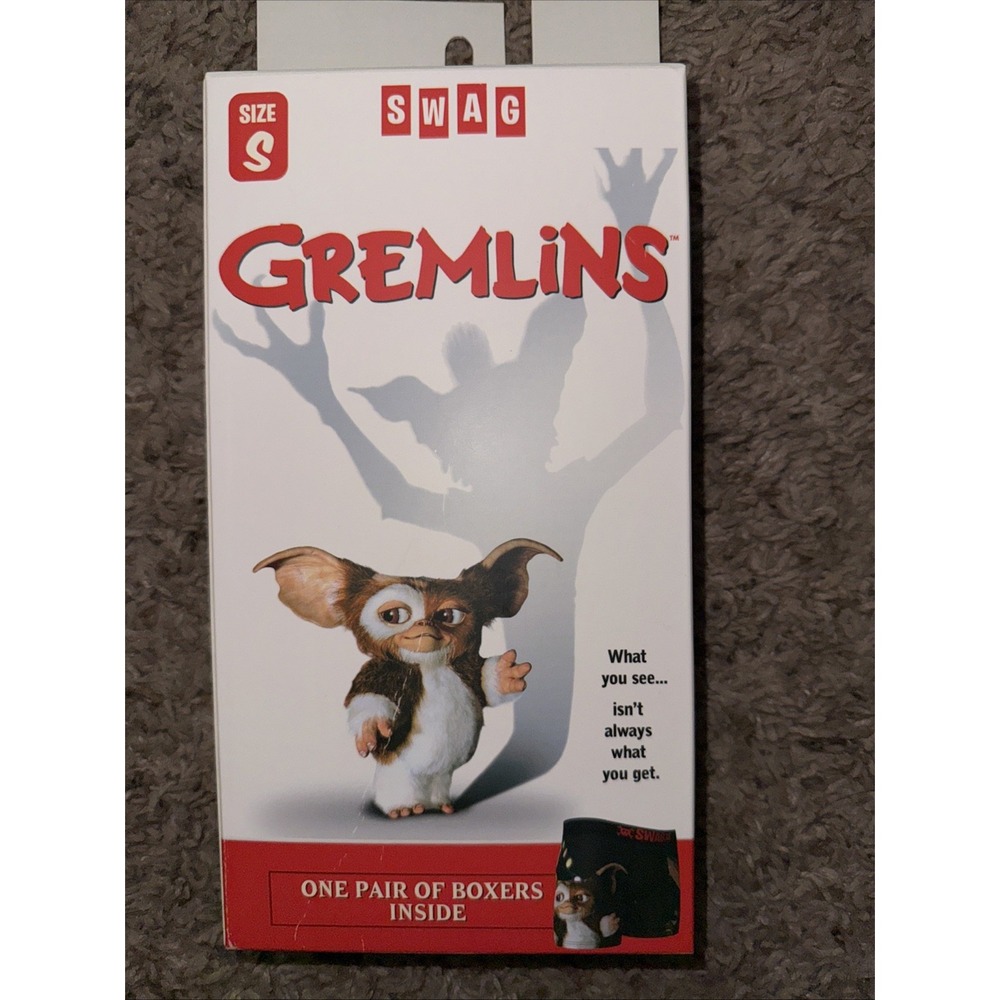 SWAG‎ Gremlins Small 28-30" Holiday Christmas boxer brief shorts Underwear NEW